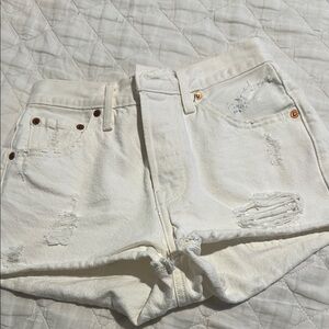 Levi’s High Waisted 501 Denim Shorts